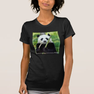 T-shirt Panda géant tenant le bambou