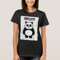 Panda Grincheux Mignon Bruh Citation Drôle