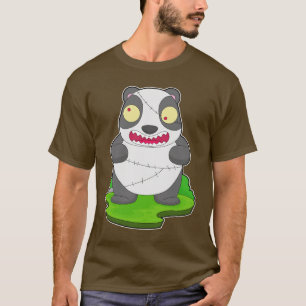 T-shirt Panda Halloween Zombie