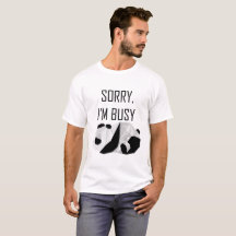 T-shirt Panda Lazy