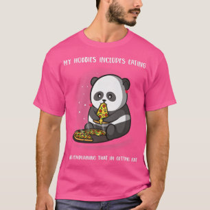 T-shirt Panda Lover Drôle Pizza Manger Panda