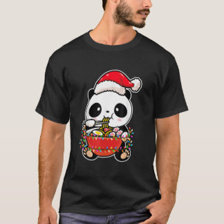 T-shirt Panda Lumineux Portant Panda Kawaii