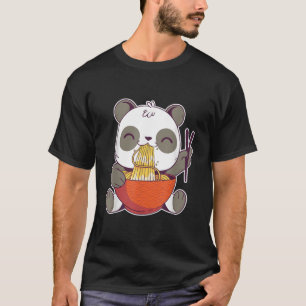 T-shirt Panda mangeant Ra Anime