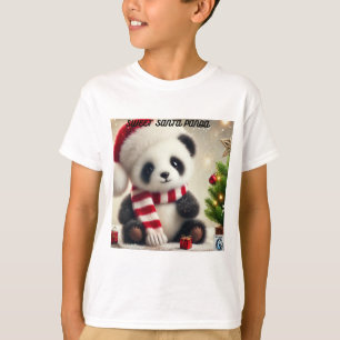 T-shirt Panda Noël
