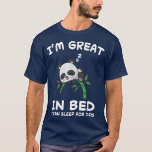 T-shirt Panda Ours Ours Nap Pyjama Dormir nuit