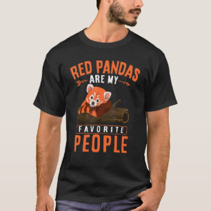T-shirt Panda Ours Zoo Animal mignon Animal Rouge Panda