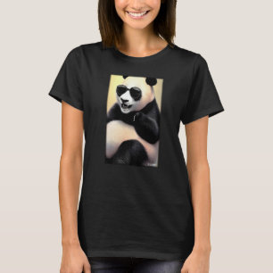 T-shirt Panda Panda Bear Lunettes de soleil Faune Animaux 