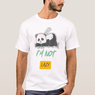 T-shirt Panda Pas Paresseux – Tee Drôle de Vibes C