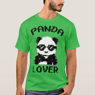 T-shirt Panda Pixel Art