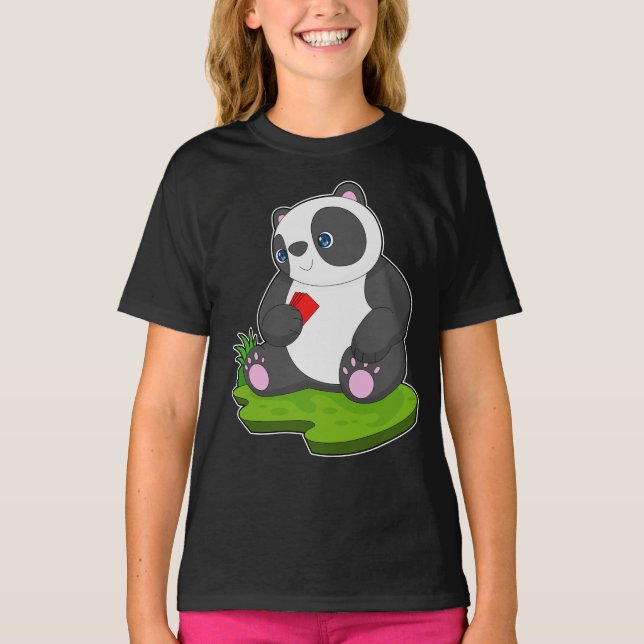 T-shirt Panda Poker Poker cartes (Devant)