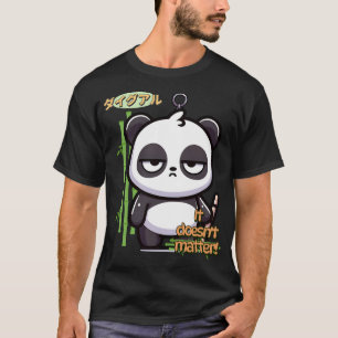 T-shirt Panda Porte - clé indépendante Cute Kawaii Chibi S