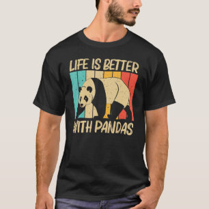 T-shirt Panda Pour Hommes Femmes Panda Ours Animal 1