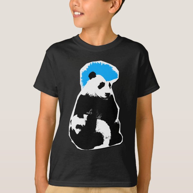 T-shirt panda punk (Devant)