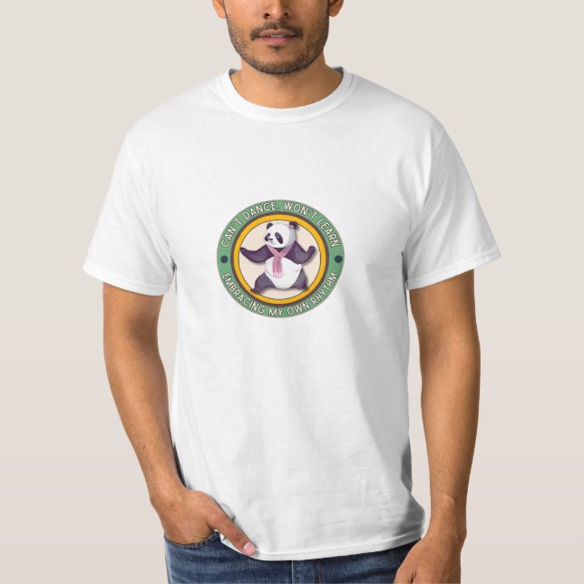 T-shirt panda qui fait ce qu'il veut (Devant)