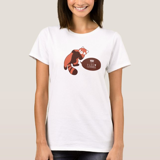 T-shirt Panda rouge (Devant)