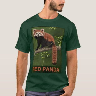 T-shirt Panda rouge