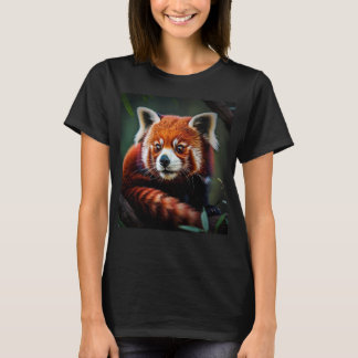 T-shirt Panda rouge