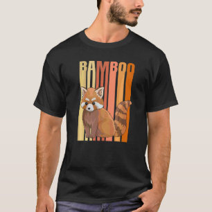 T-shirt Panda Rouge Bambou Pour Un Panda Rouge