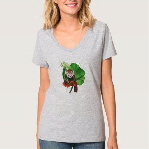 T-shirt Panda rouge et clowns