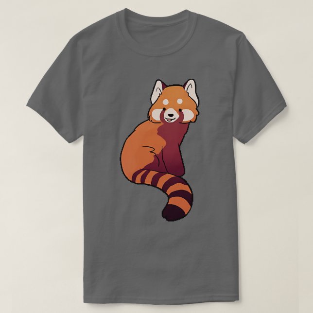 T-shirt Panda rouge - jolie illustration 2 (Design devant)