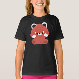 T-shirt Panda rouge mignonne