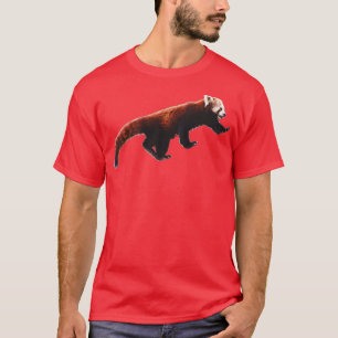 T-shirt Panda rouge mignonne 15