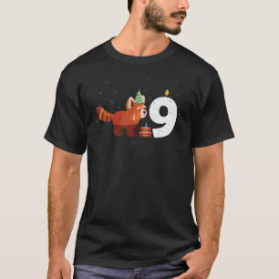 T-shirt Panda roux 9e anniversaire Pandas roux Animal Gr