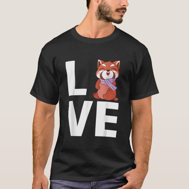 T-shirt Panda roux Animal Panda roux (Devant)