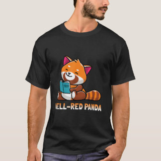 T-shirt Panda roux bien lecteur de livres vermisseau de li