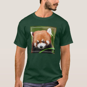 T-shirt Panda roux mignon
