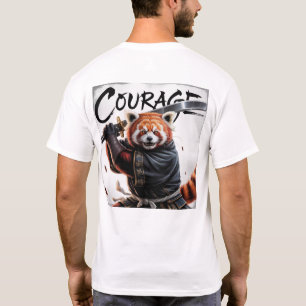 T-shirt Panda roux samouraï - Courage