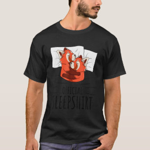T-shirt Panda roux sommeil officiel
