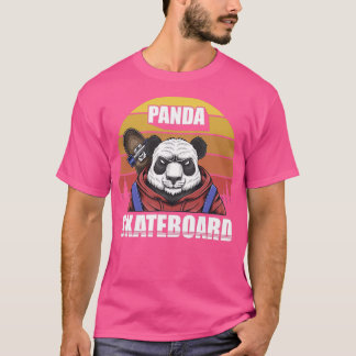 T-shirt Panda Skateboard