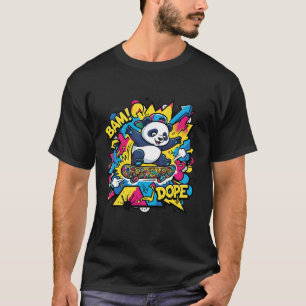 T-Shirt Panda Skateur