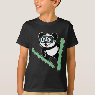 T-shirt panda Ski-sautant