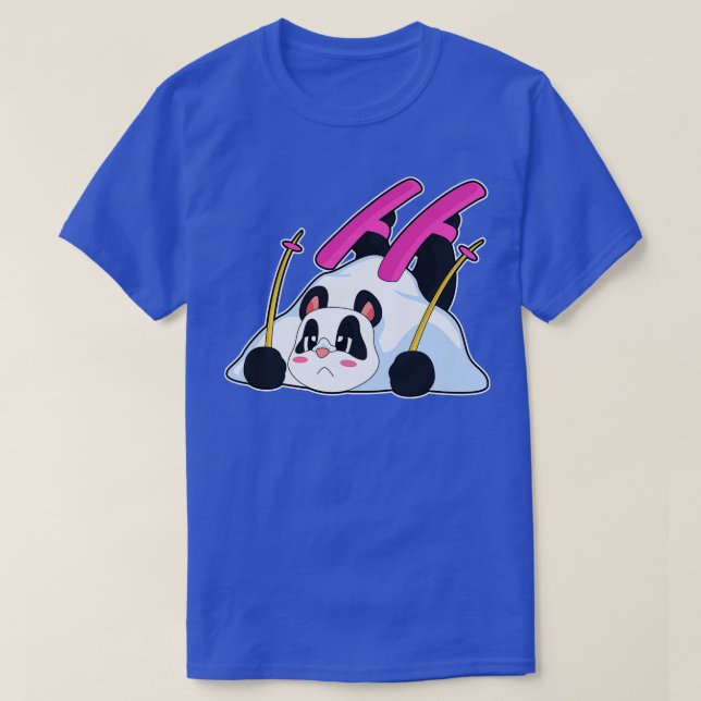 T-shirt Panda Skier (Design devant)