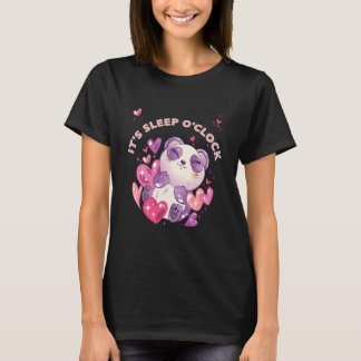 T-shirt Panda somptueux design de chemise de couchage