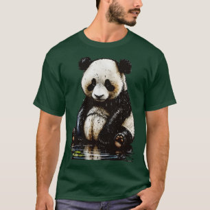 T-shirt Panda sucré mignon