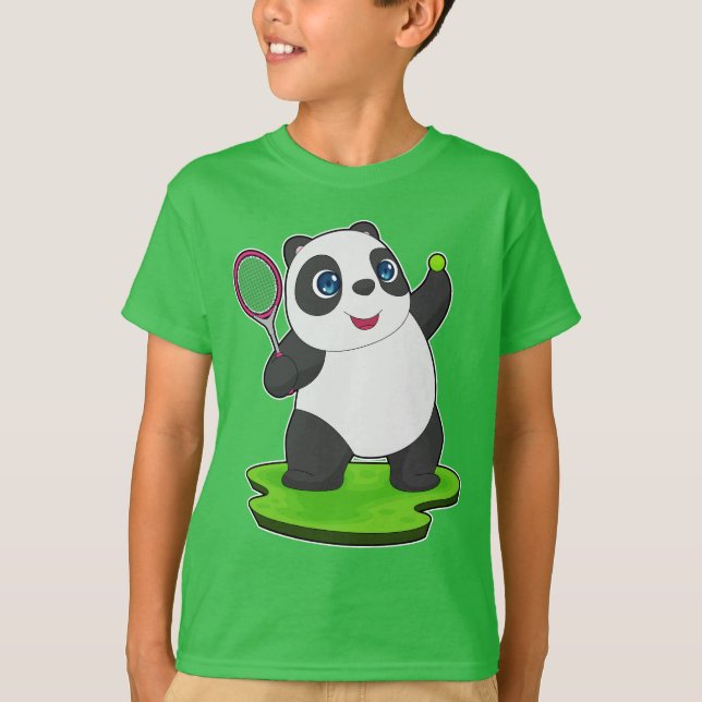 T-shirt Panda Tennis Tennis racket (Devant)