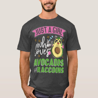 T-shirt Panda Trash Mignonne Juste Une Fille Qui Aime Avoc