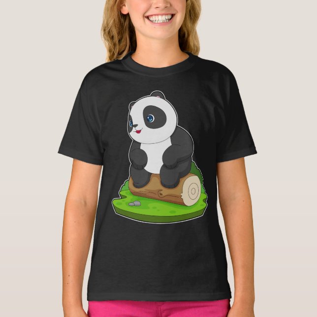 T-shirt Panda Tree trunk (Devant)
