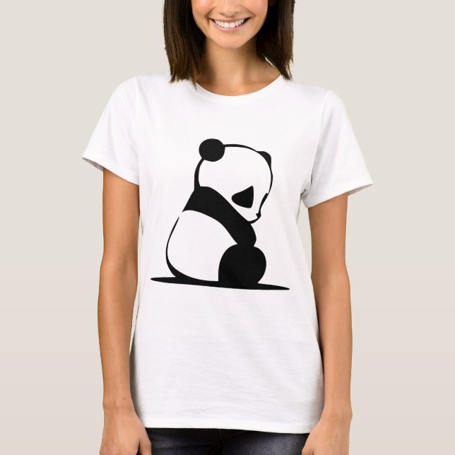 T-shirt Panda triste (Devant)