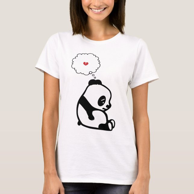 T-shirt Panda triste (Devant)