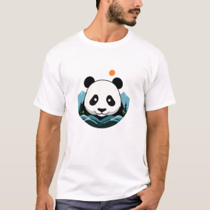 T-shirt Panda Vector Art Animal Moderne Ville Urbaine Grap
