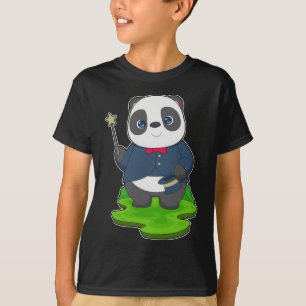 T-shirt Panda Wizard Baguette magique