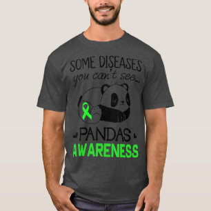 T-shirt Pandas Pans Sensibilisation Chemise Vert Ruban Pan