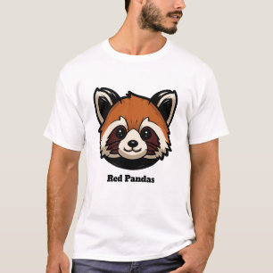 T-shirt Pandas rouges personnalisés