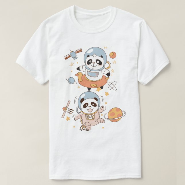 T-shirt Pandas Space (Design devant)