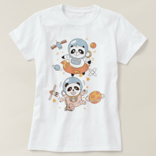 T-shirt Pandas Space