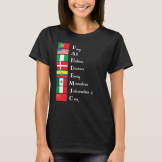 T-shirt Pandémie_2020 Italie Noir